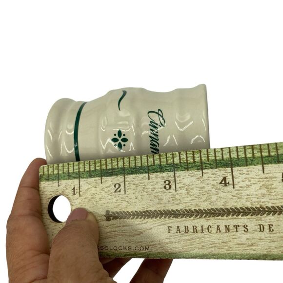 Longaberger Spice Rack W/ 5 Jars & Lids Green White Metal Screws Included - Picture 11 of 16